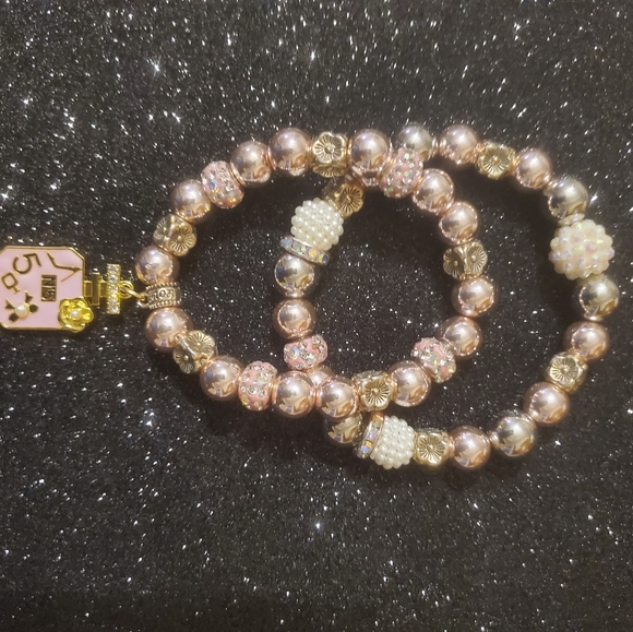 GORGEOUS DOUBLE-BRACELETS JUST IN TIME FOR MOM! ONE-OF-A-KIND!! - Picture 2 of 16